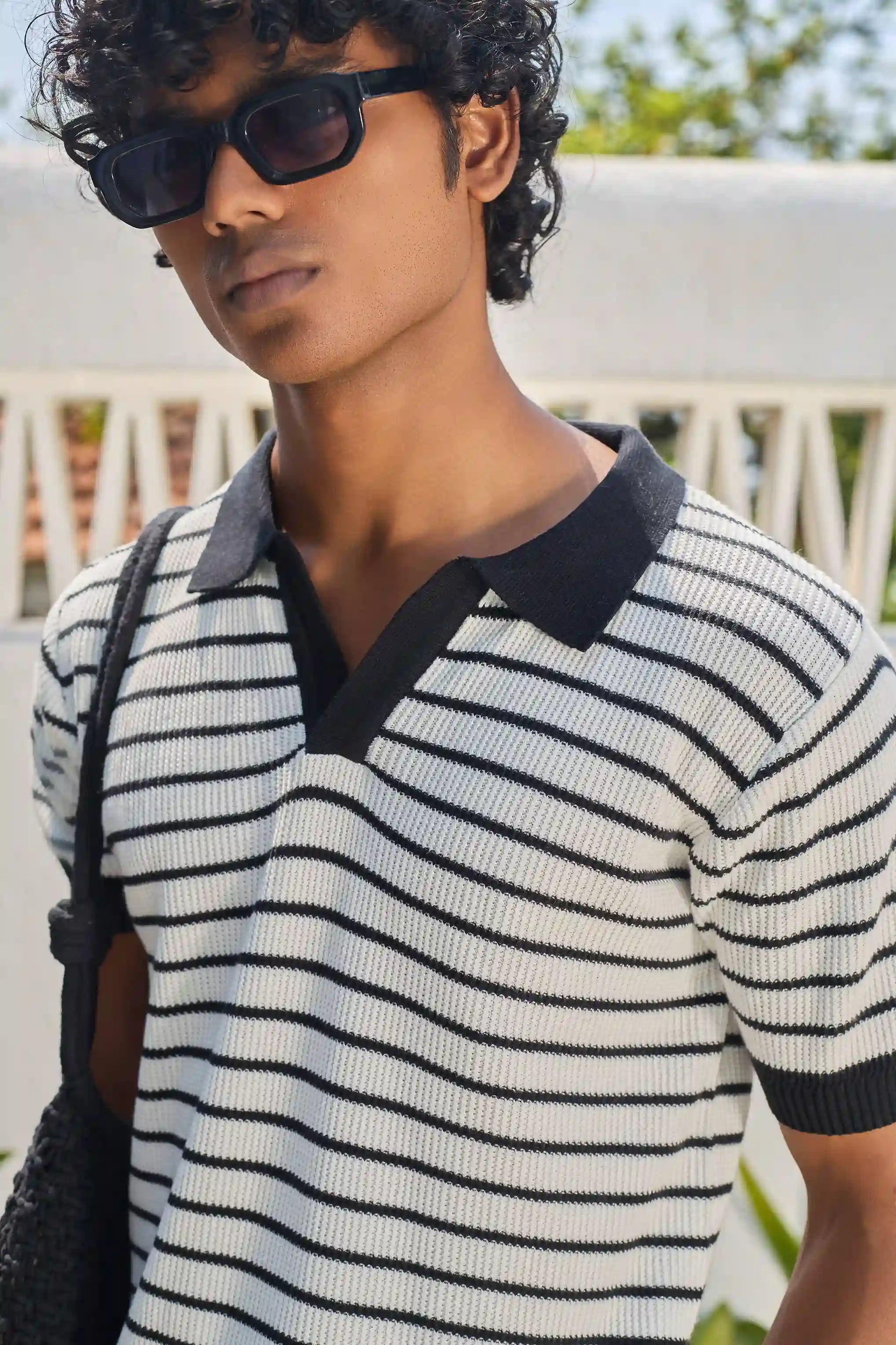 Mariner Knit Polo T-Shirt White