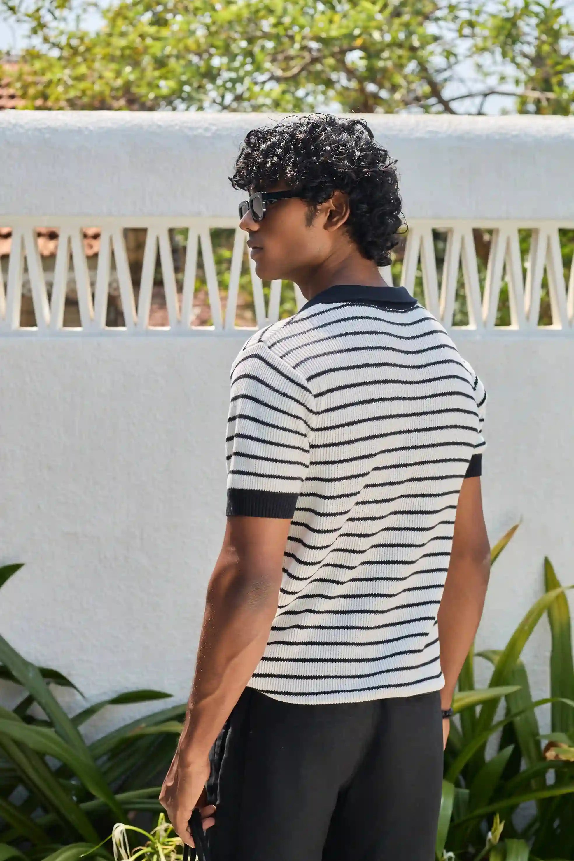 Mariner Knit Polo T-Shirt White