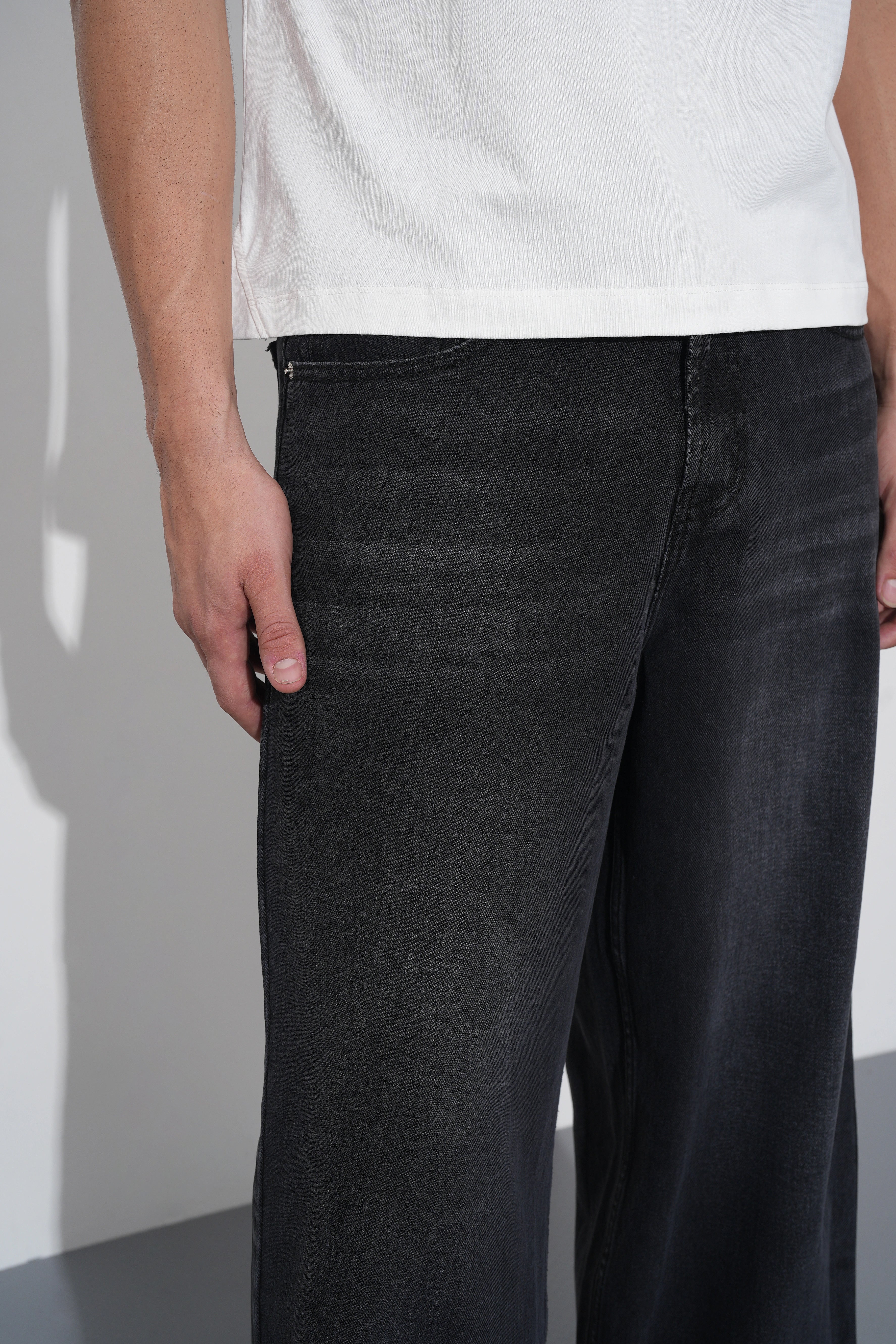 Classic Black Baggy Fit Jeans