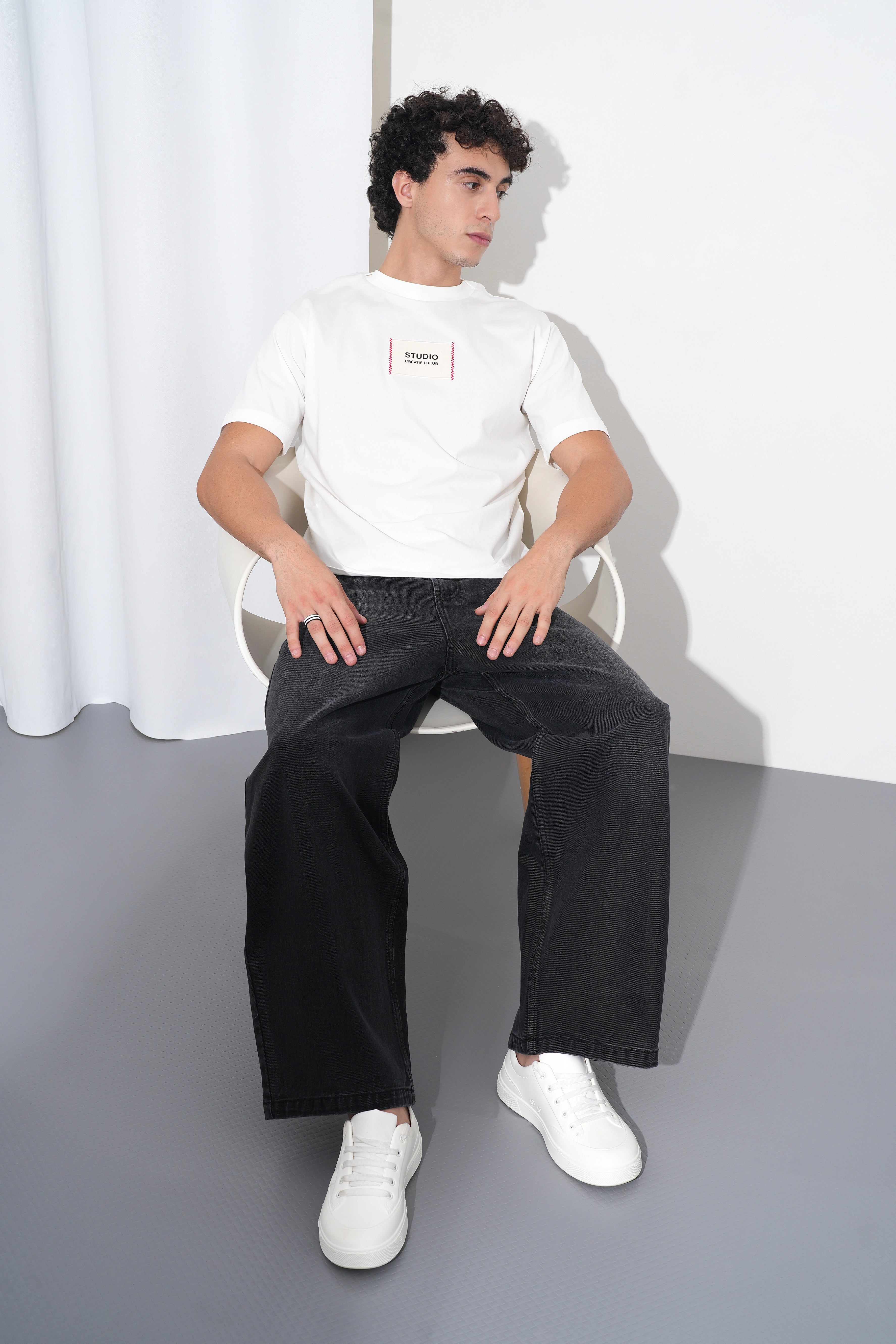 Classic Black Baggy Fit Jeans