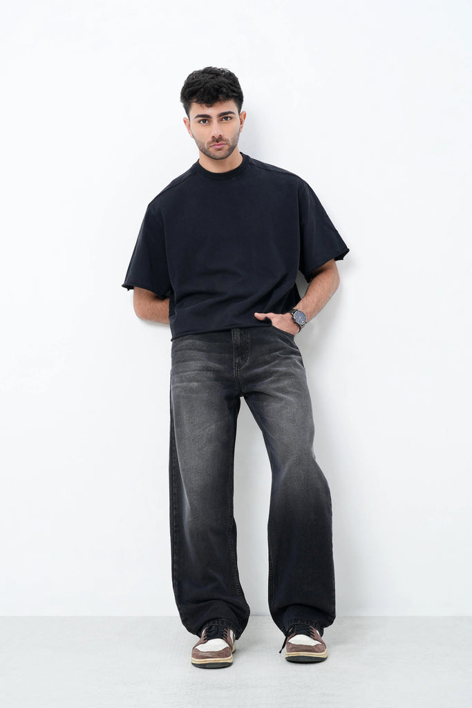 Midnight Black Straight Fit Jeans