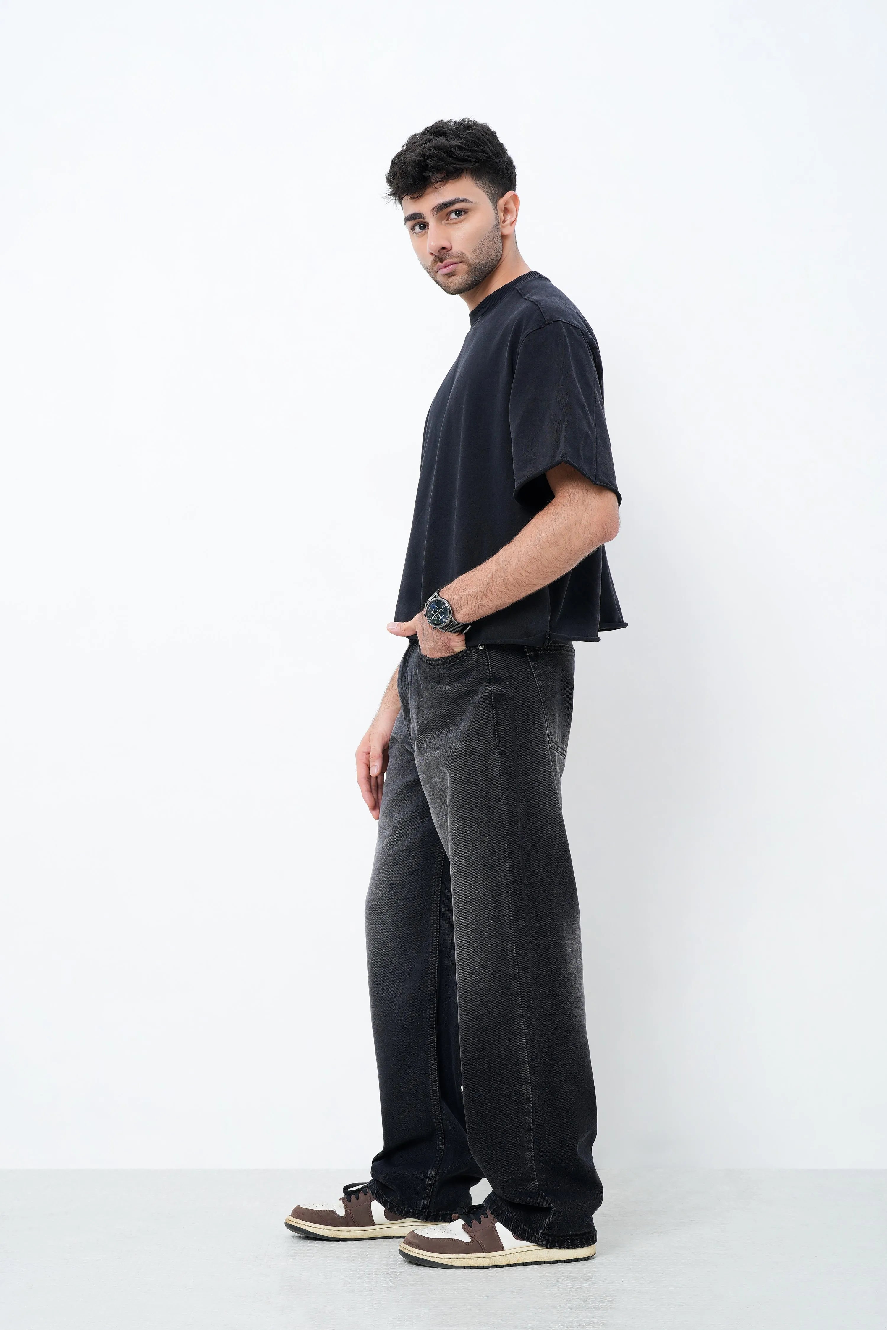 Midnight Black Straight Fit Jeans