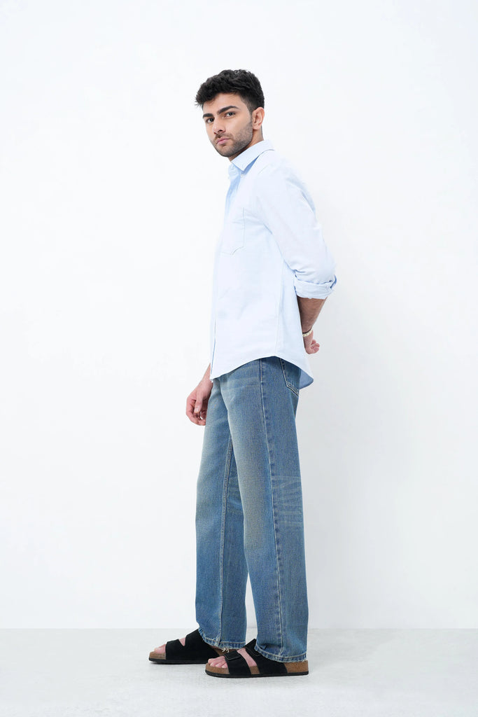 Dark Blue Straight Fit Jeans