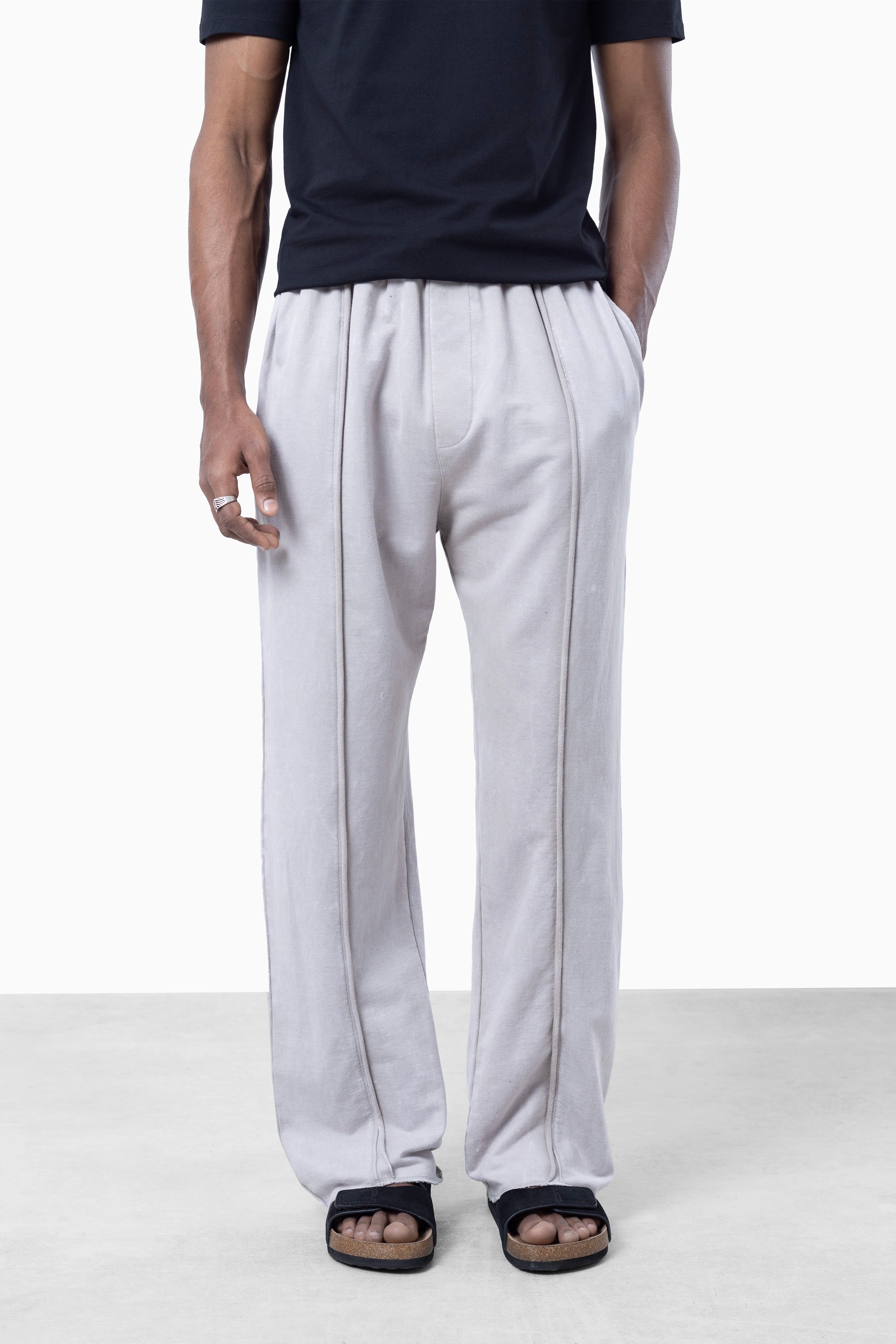 Grey Faded Loose Fit Sweatpants