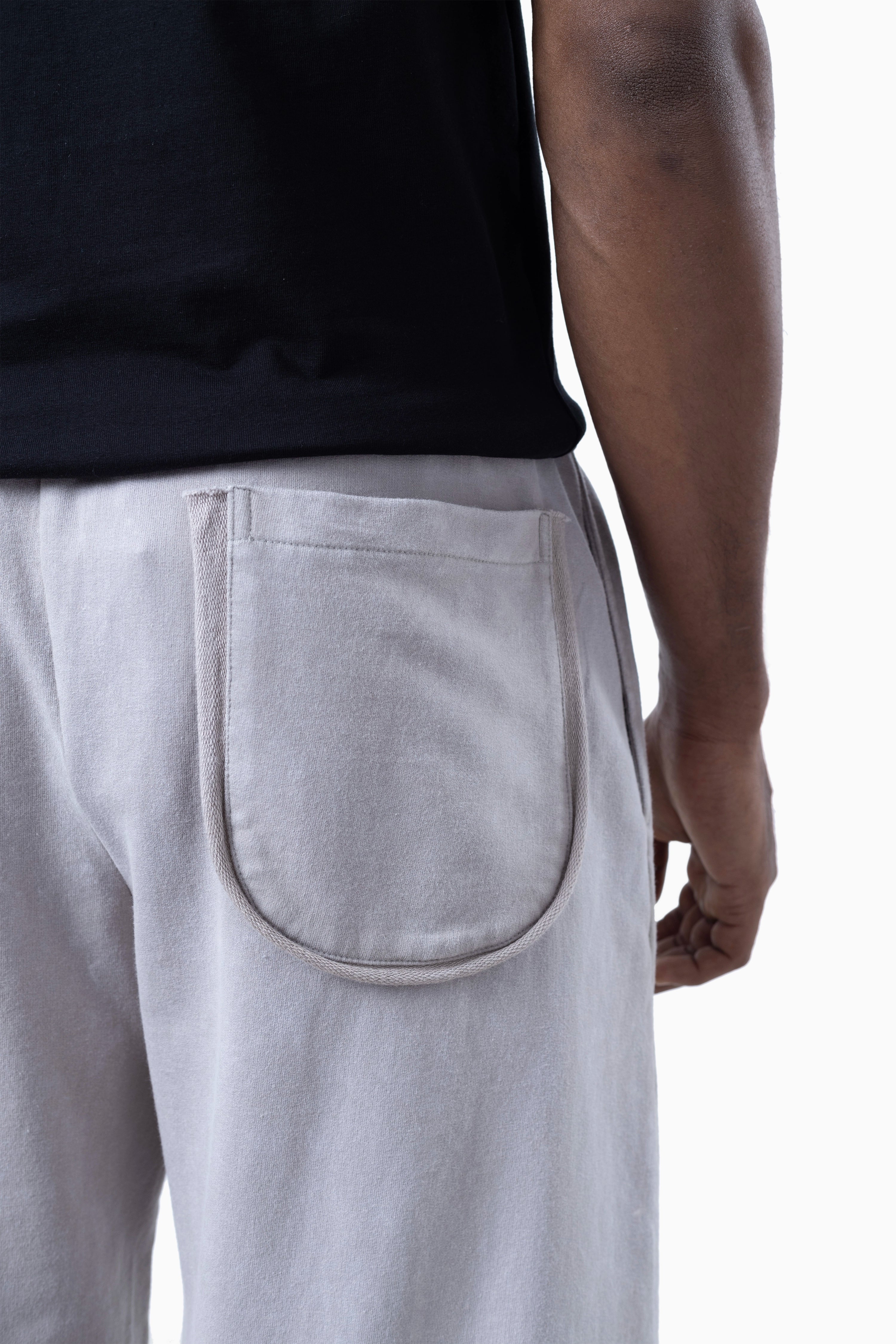 Grey Faded Loose Fit Sweatpants