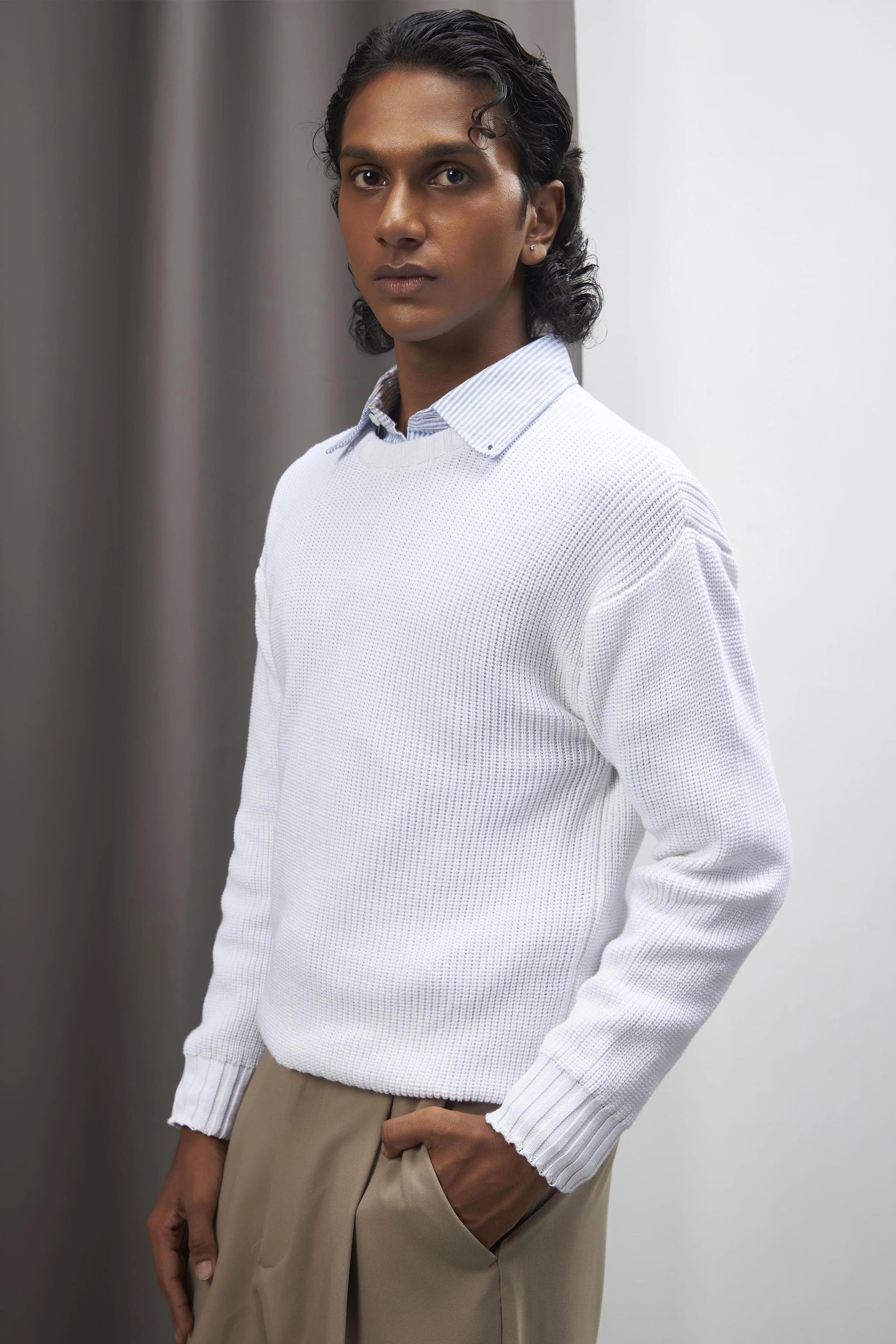 Snow White Oversized Knitwear