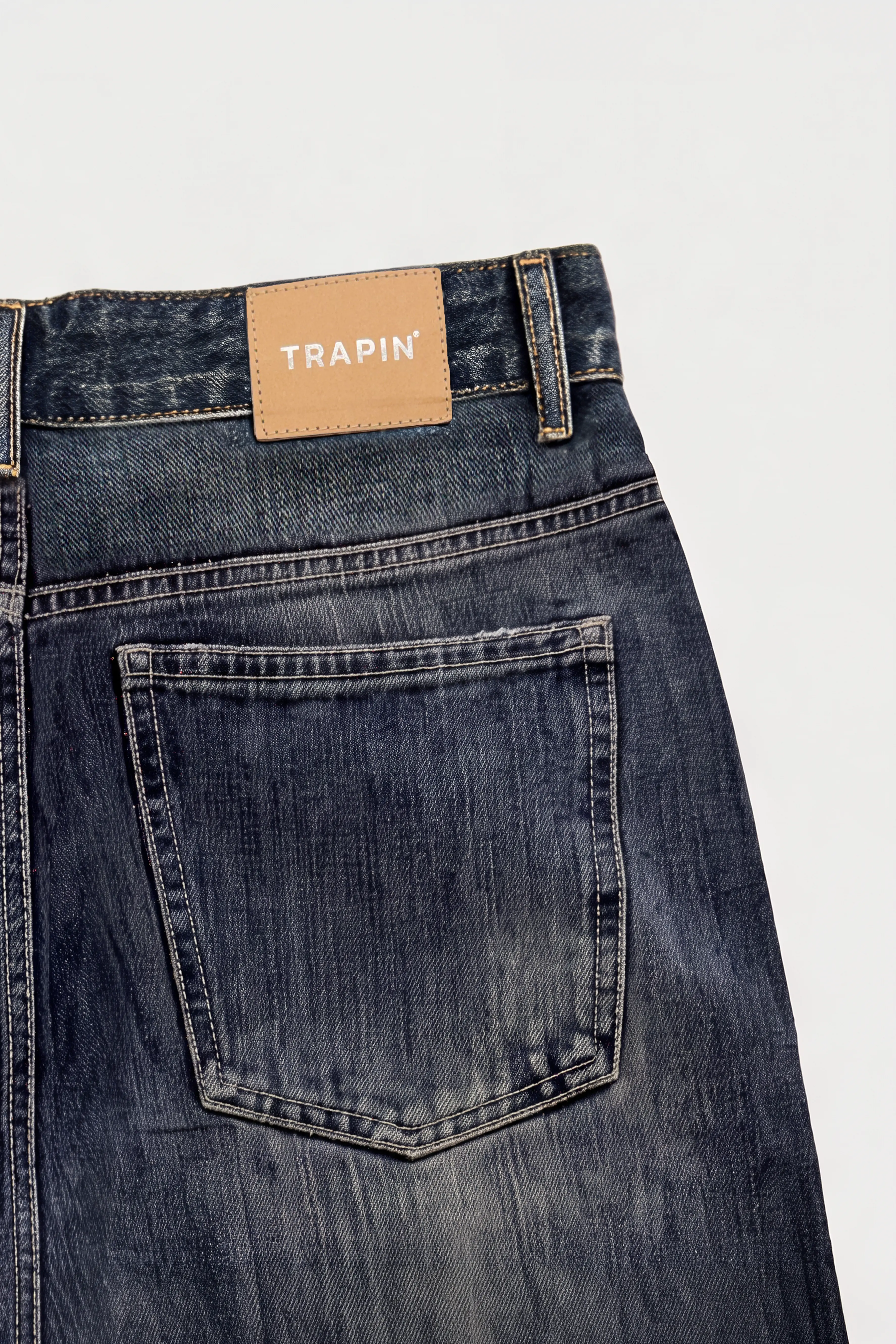 Cobalt Blue Ripped Relaxed Fit Jeans