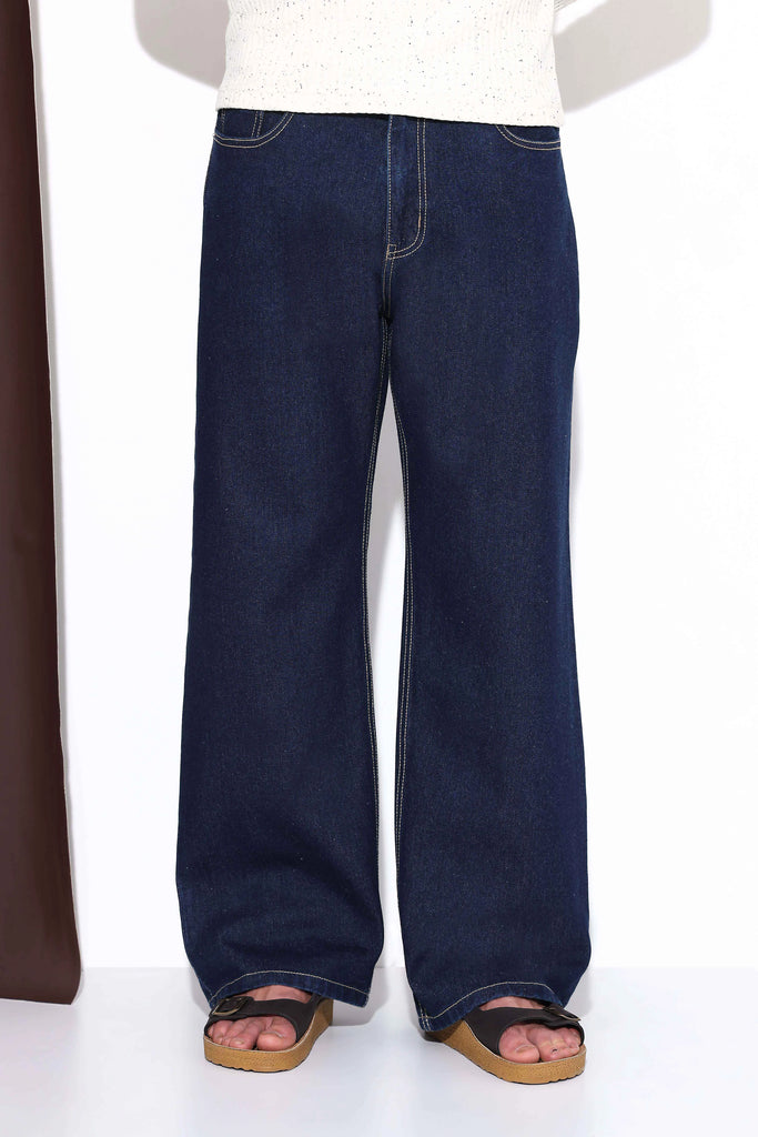 Raw Wash Relaxed Fit Jeans