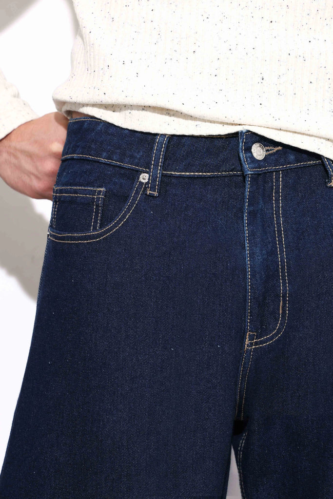 Raw Wash Relaxed Fit Jeans