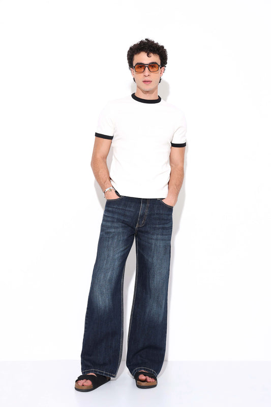 Marble Blue Relaxed Fit Jeans