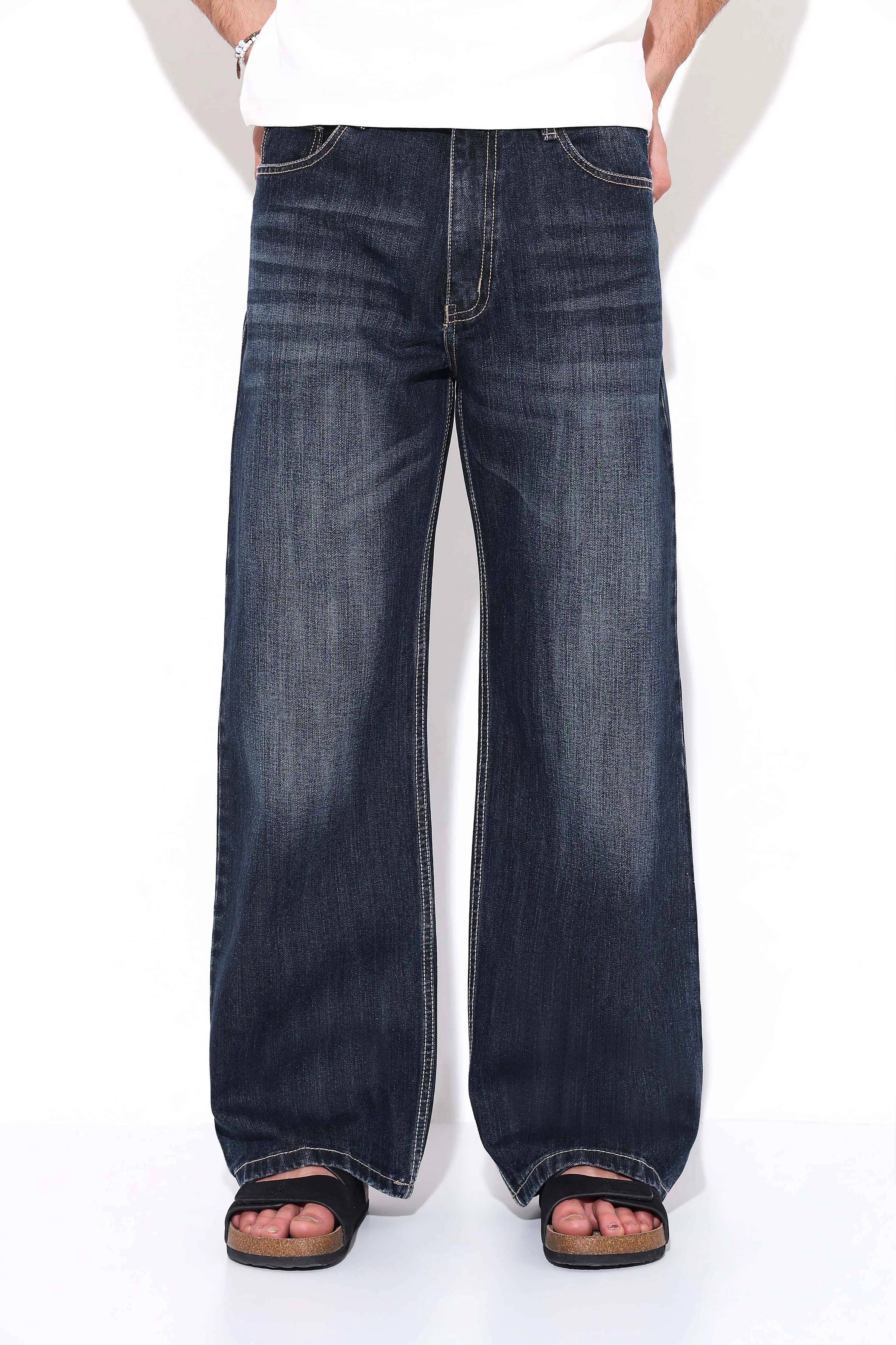 Marble Blue Relaxed Fit Jeans