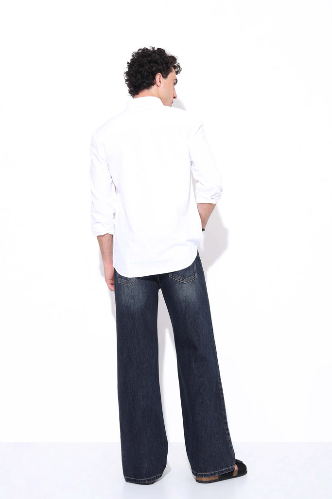 Charcoal Blue Relaxed Fit Jeans