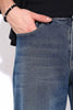 Ink Blue Loose Straight Fit Jeans