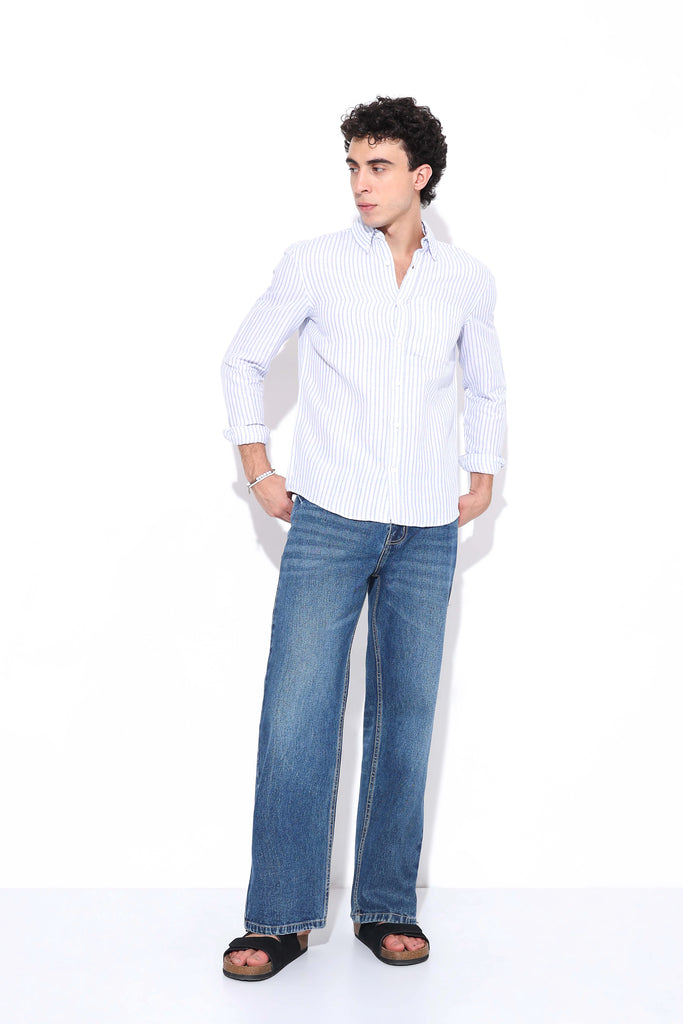 Ocean Blue Relaxed Fit Jeans