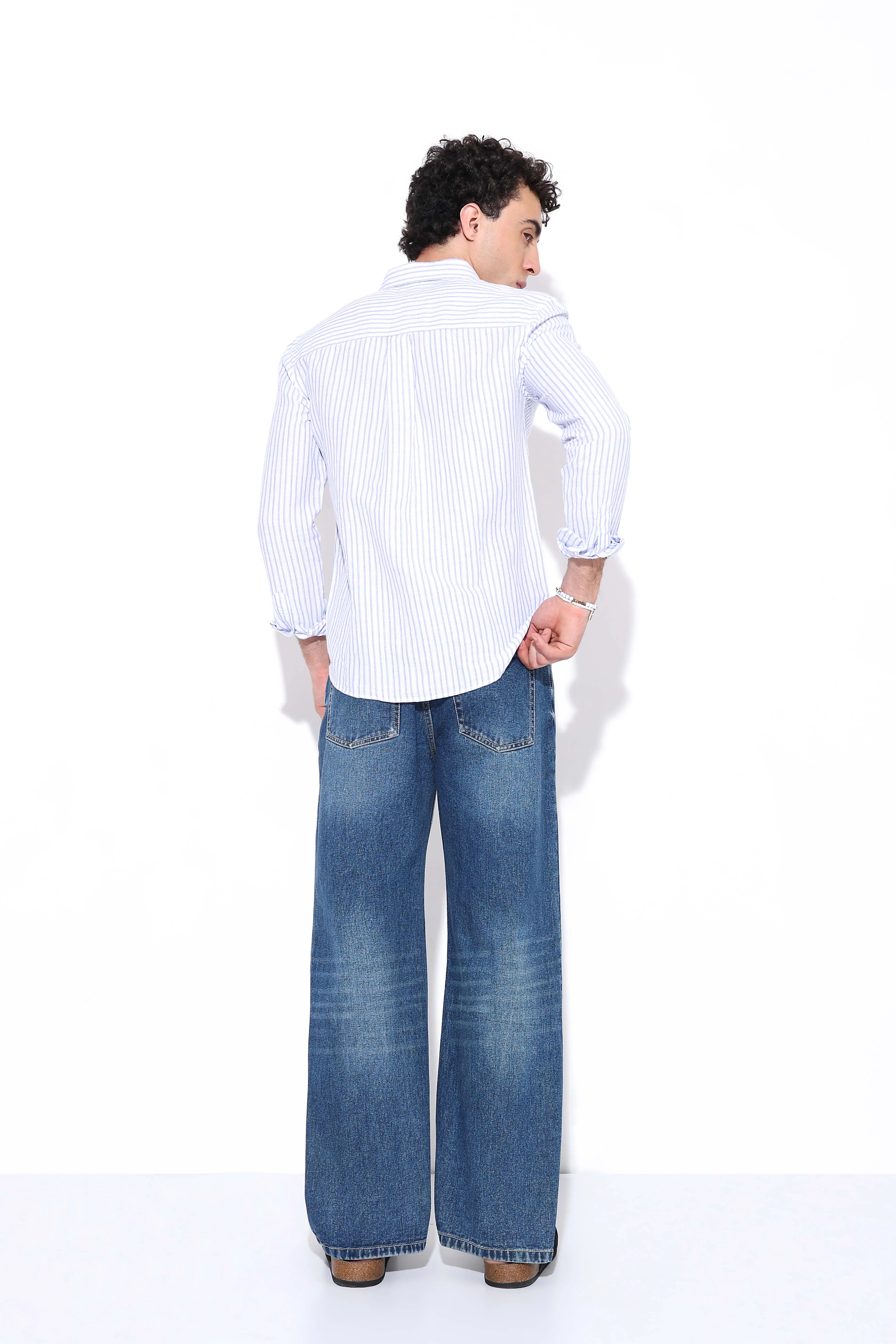 Ocean Blue Relaxed Fit Jeans