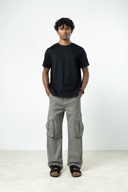 Ash Grey Utility Cargos