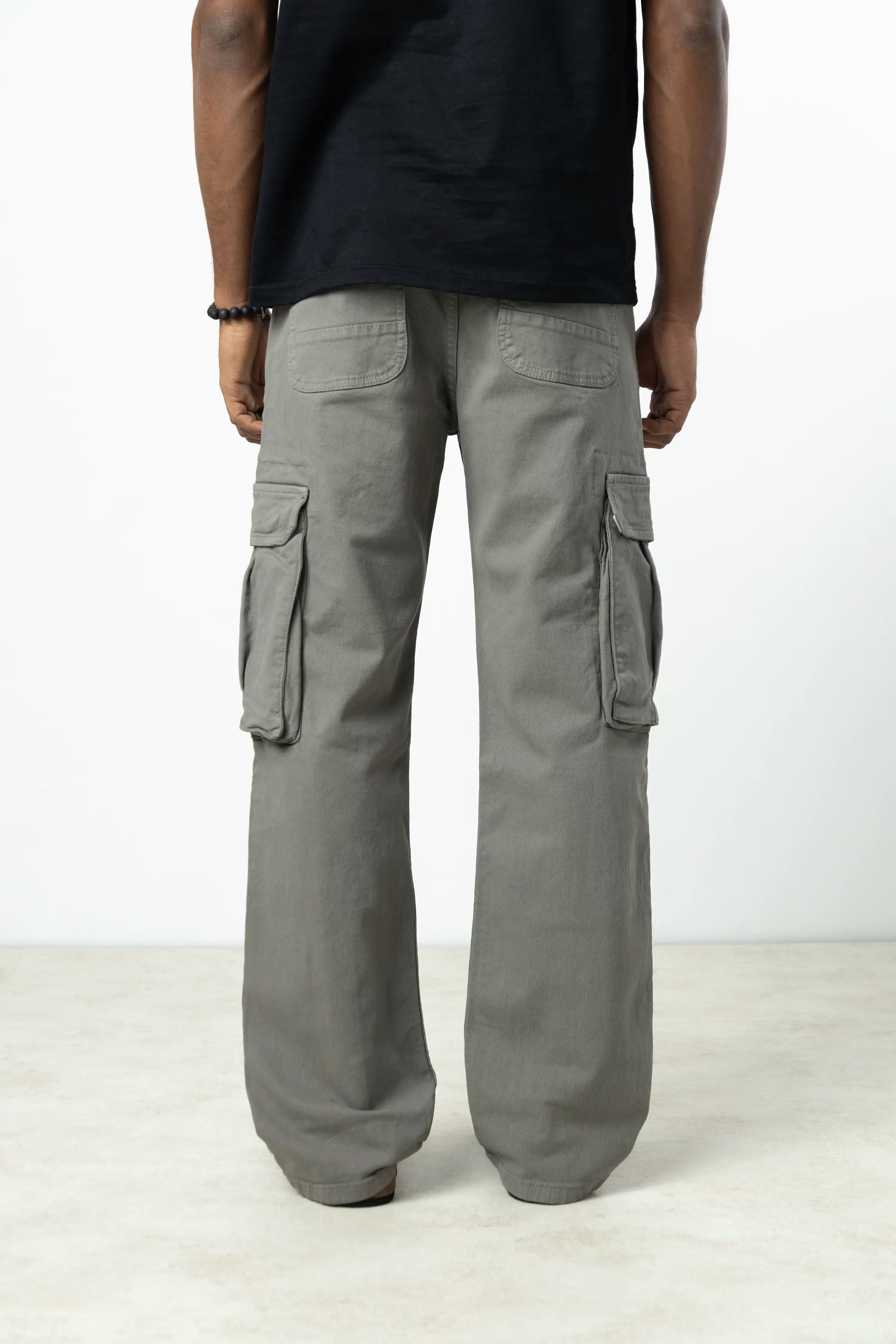 Ash Grey Utility Cargos