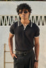 Signature Knit Polo T-Shirt - Black