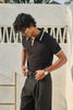 Signature Knit Polo T-Shirt - Black