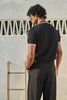 Signature Knit Polo T-Shirt - Black