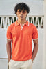 Signature Knit Polo T-Shirt - Orange