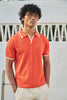 Signature Knit Polo T-Shirt - Orange