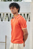Signature Knit Polo T-Shirt - Orange