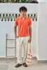 Signature Knit Polo T-Shirt - Orange