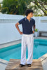 Signature Knit Polo T-Shirt - Navy Blue