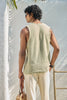 Sage Green Jacquard Knit Tank Top