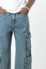 Rust Blue 8 Pockets Cargos