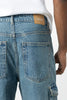 Rust Blue 8 Pockets Cargos