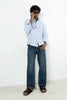 Deep Blue Faded Straight Fit  Jeans