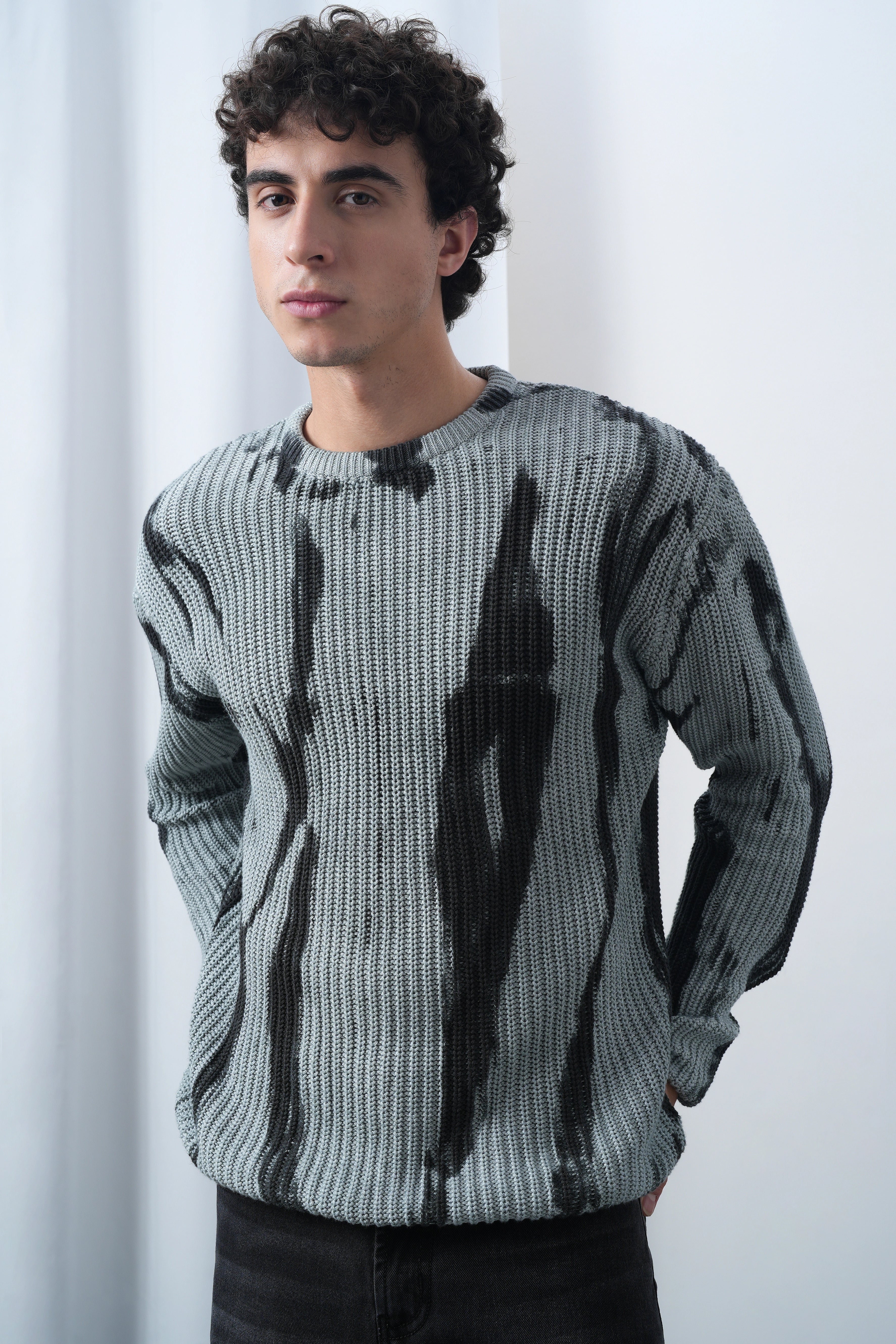 Drip dye Knitted Jumper
