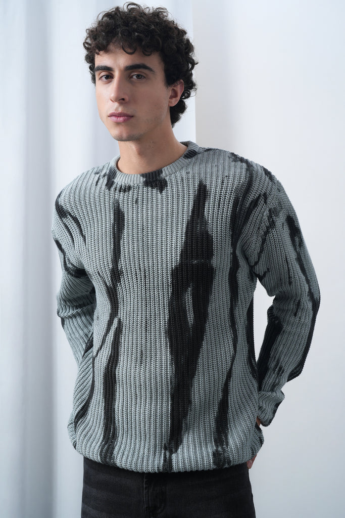 Drip dye Knitted Jumper