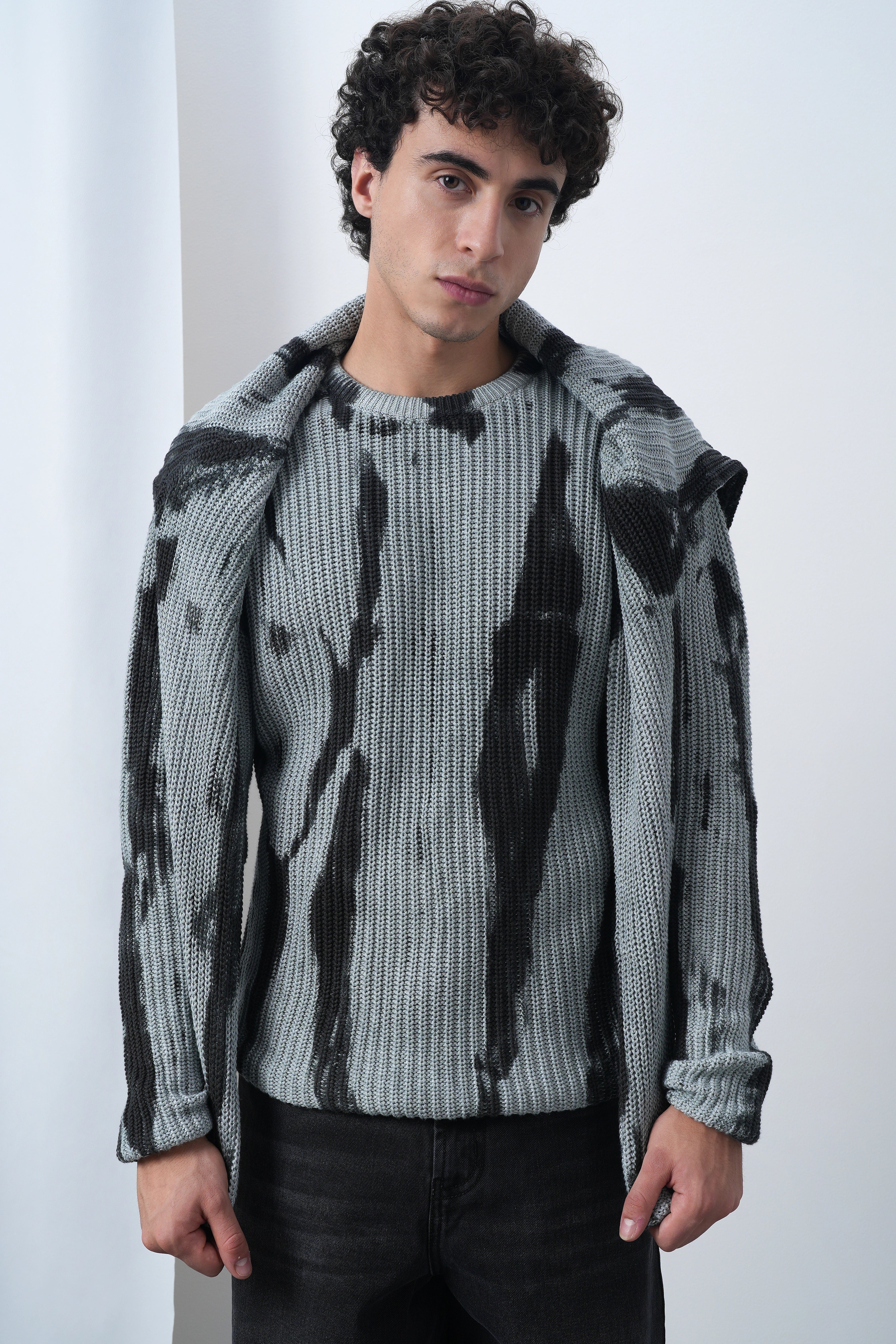 Drip dye Knitted Jumper