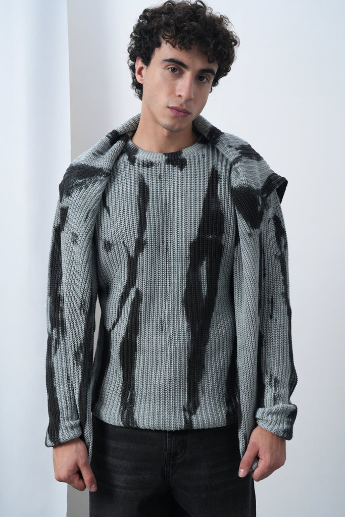 Drip dye Knitted Jumper