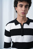 Classic Rugby Striped Polo Sweater