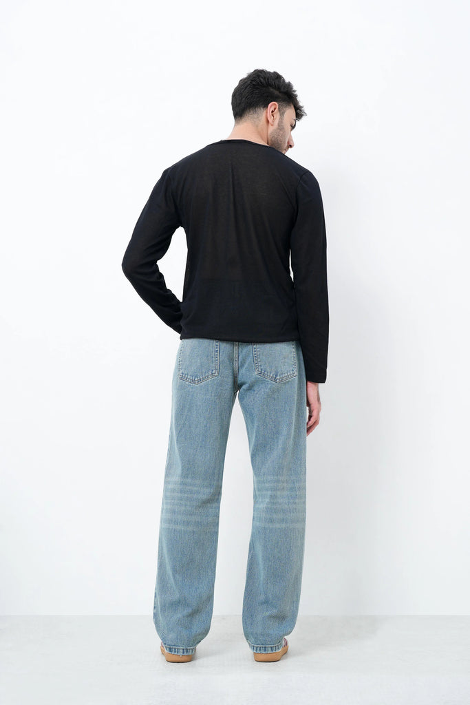 Light Blue Straight Fit Jeans