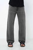 Ash Grey Faded Straight Fit Jeans