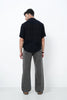 Ash Grey Faded Straight Fit Jeans