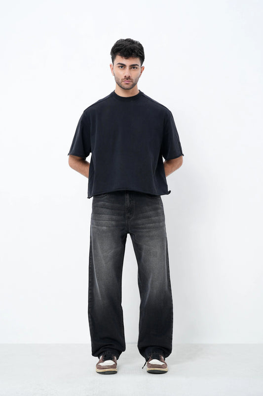 Midnight Black Straight Fit Jeans
