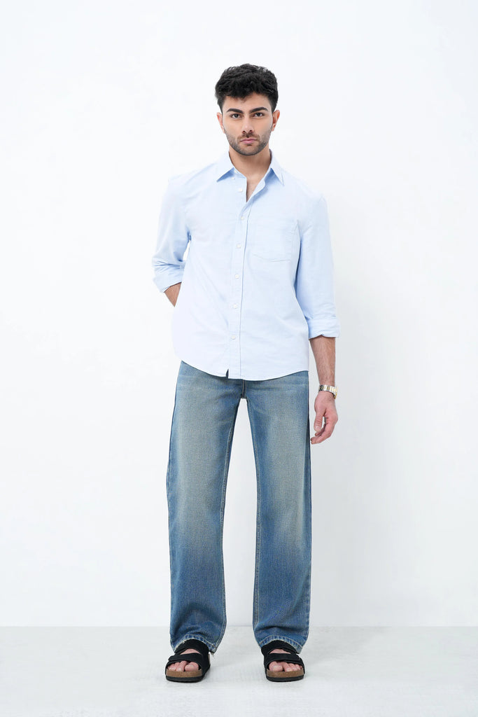 Dark Blue Straight Fit Jeans