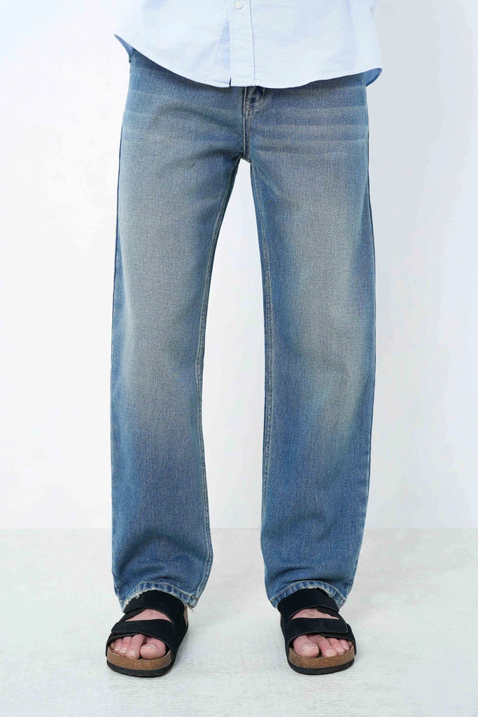 Dark Blue Straight Fit Jeans
