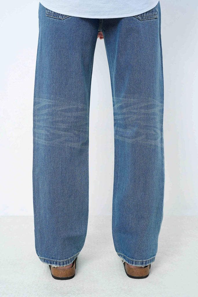 Dark Blue Straight Fit Jeans