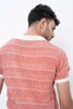 Red Ivy Knit Polo T-Shirt