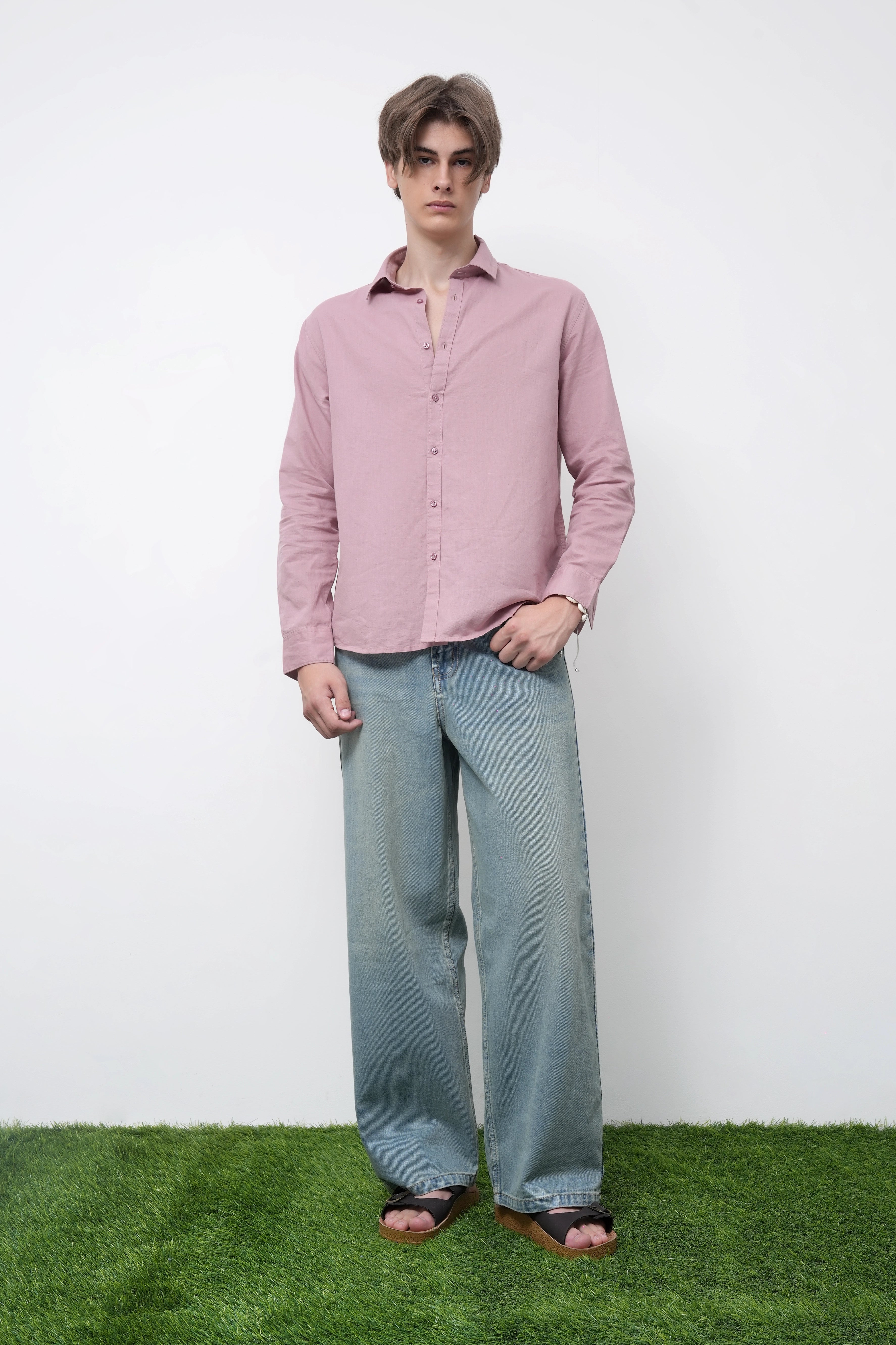 Dust Rose Linen Shirt