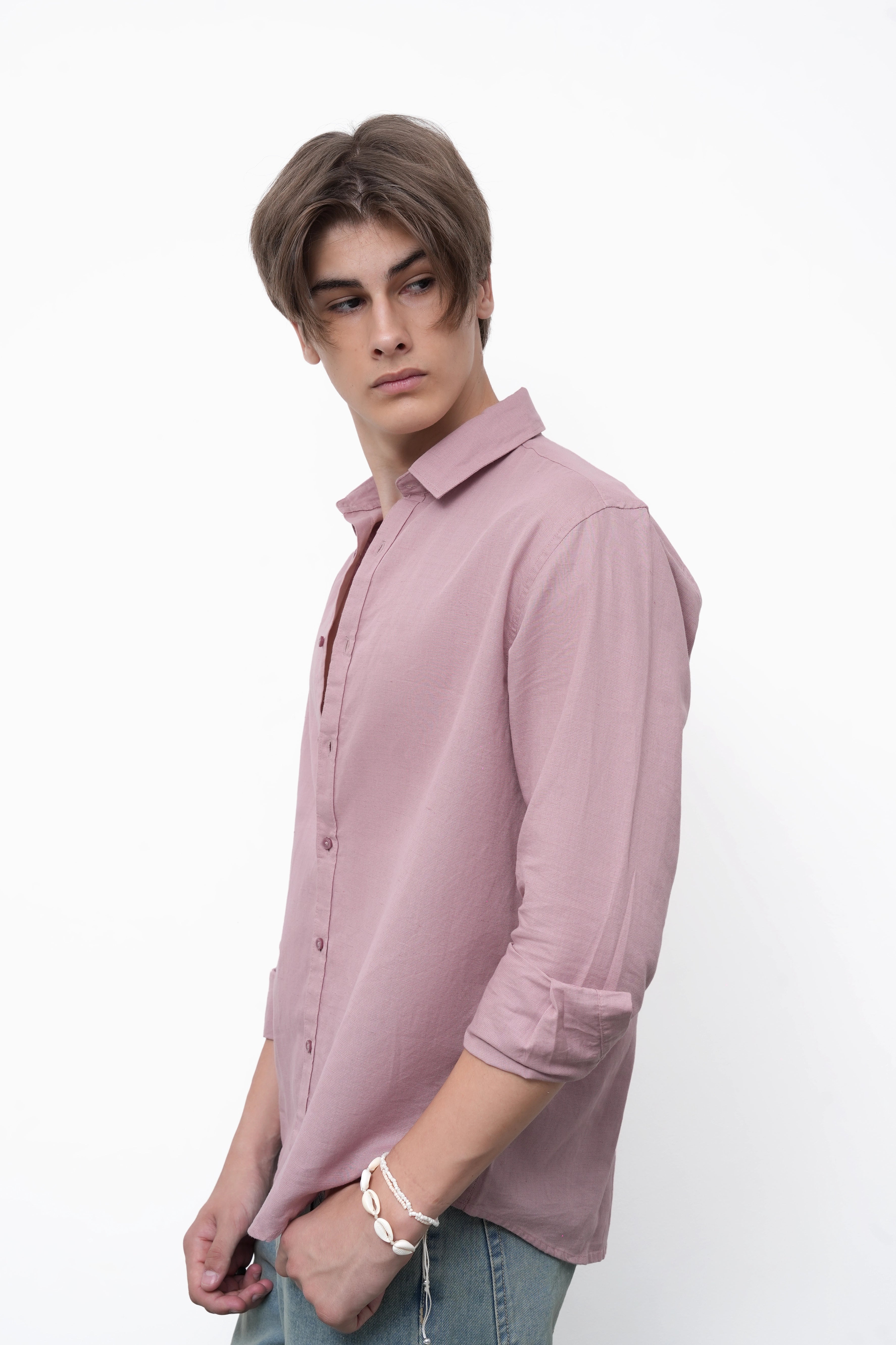 Dust Rose Linen Shirt
