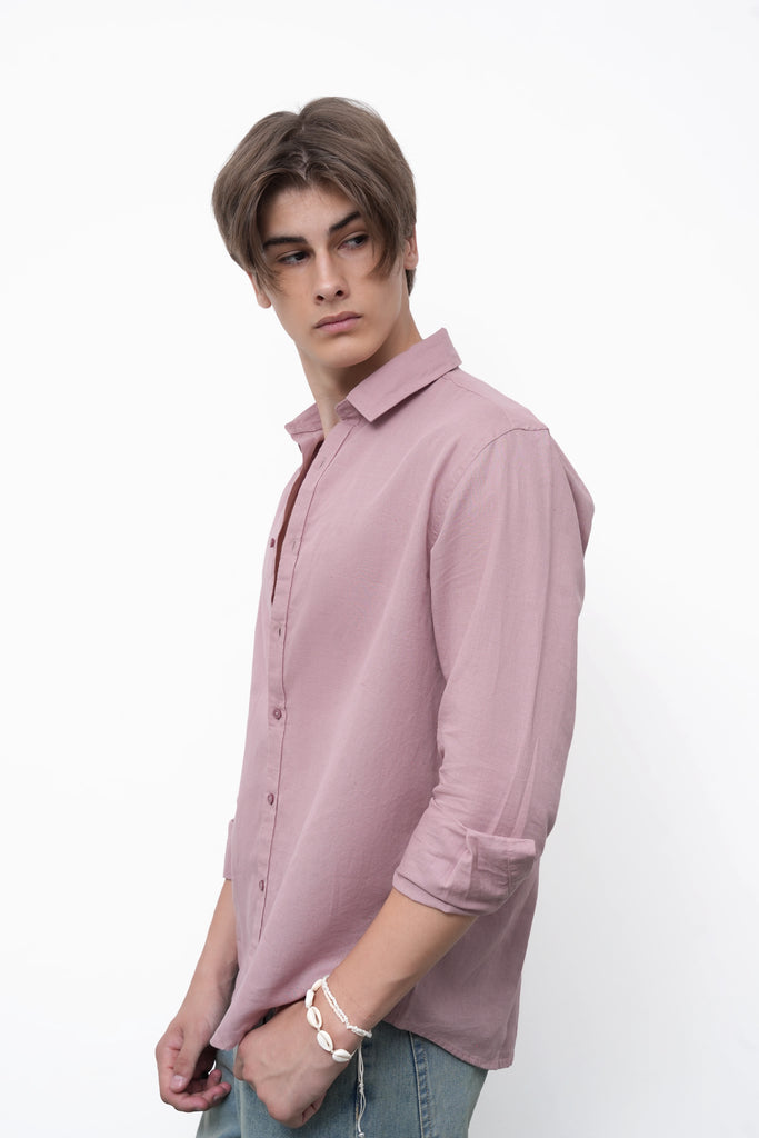 Dust Rose Linen Shirt
