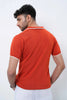 Signature Knit Polo T-Shirt - Orange